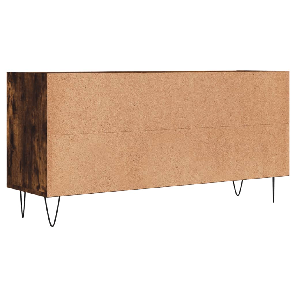 TV Cabinet Smoked Oak 103.5x30x50 cm Engineered Wood