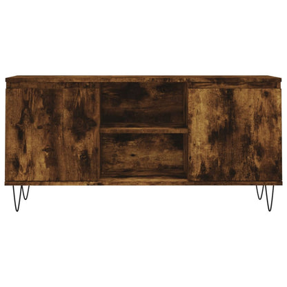 TV Cabinet Smoked Oak 104x35x50 cm Engineered Wood