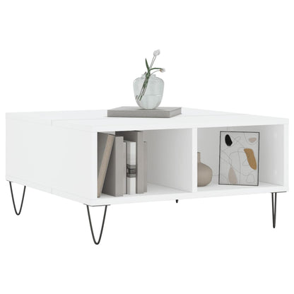 Coffee Table White 60x60x30 cm Engineered Wood