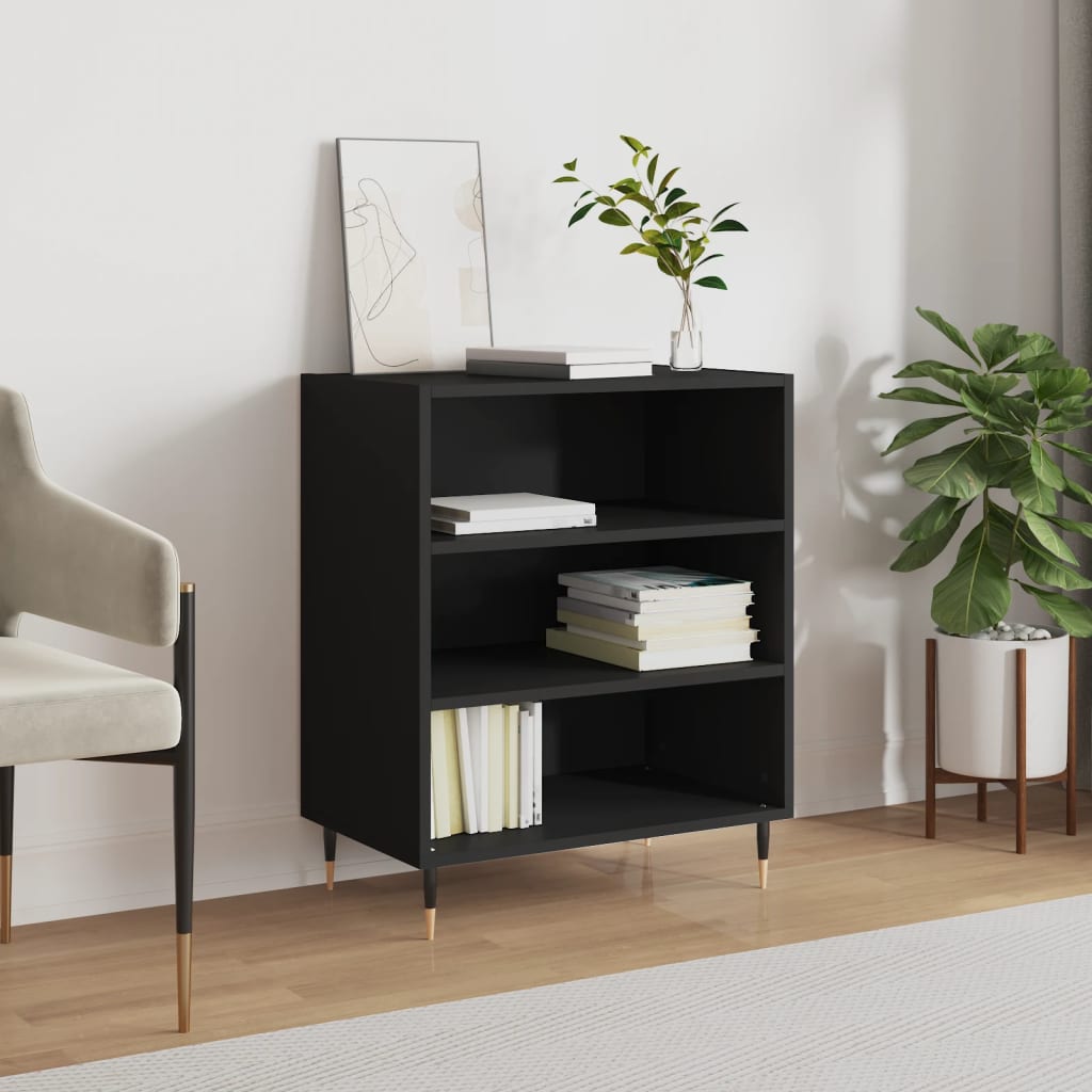 Sideboard Black 57x35x70 cm Engineered Wood