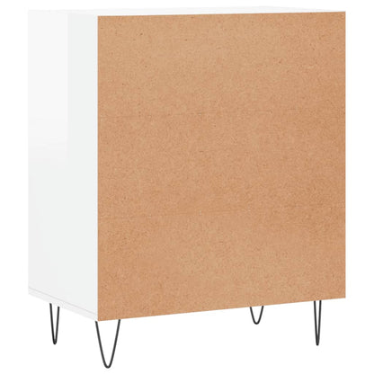 Sideboard High Gloss White 57x35x70 cm Engineered Wood