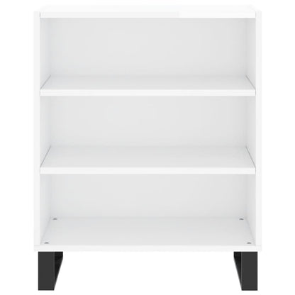 Sideboard High Gloss White 57x35x70 cm Engineered Wood