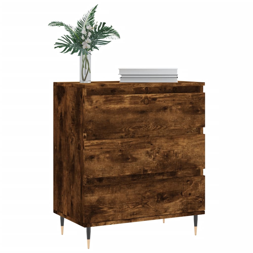 Sideboard Smoked Oak 60x35x70 cm Engineered Wood
