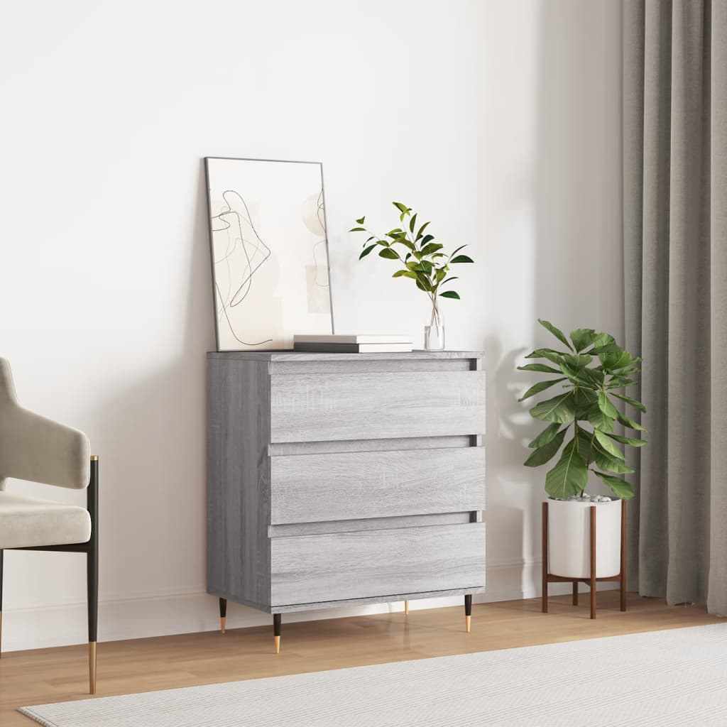 Sideboard Grey Sonoma 60x35x70 cm Engineered Wood