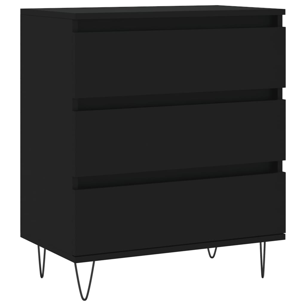 Sideboard Black 60x35x70 cm Engineered Wood