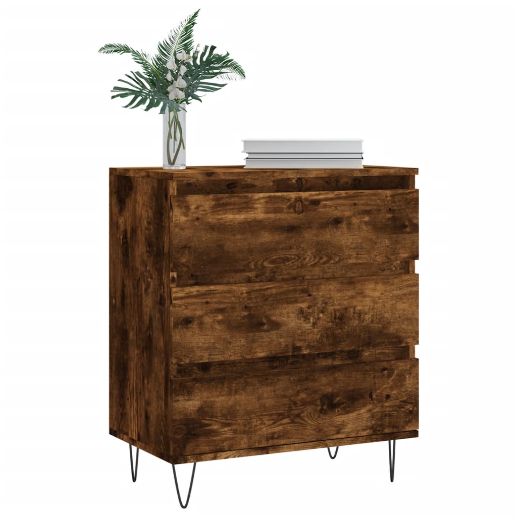 Sideboard Smoked Oak 60x35x70 cm Engineered Wood