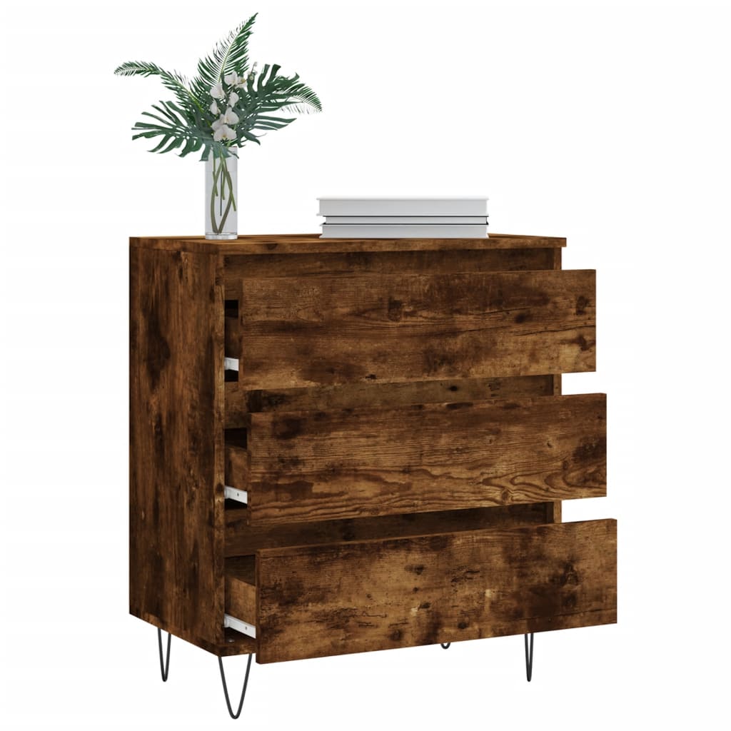 Sideboard Smoked Oak 60x35x70 cm Engineered Wood