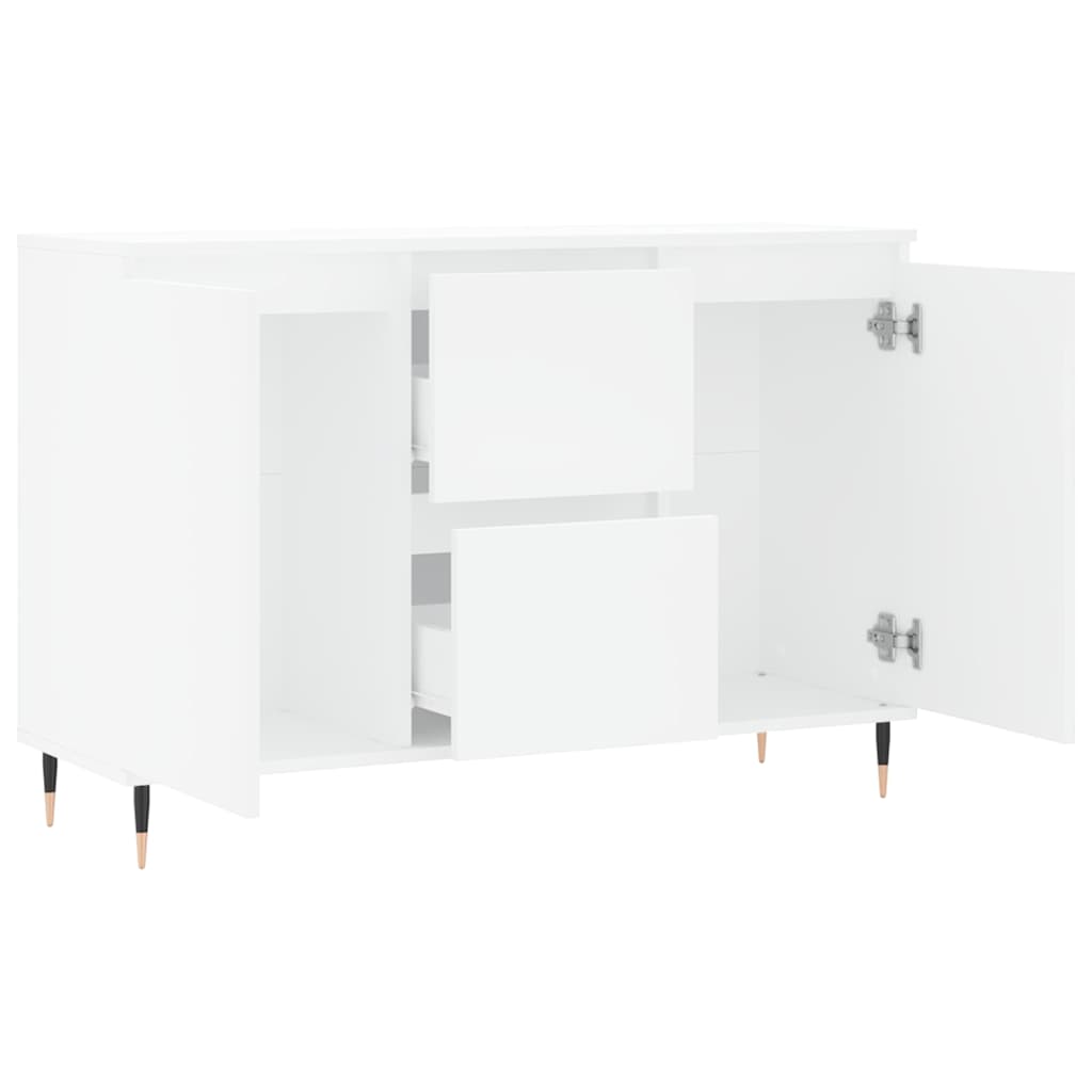 Sideboard White 101.5x35x70 cm Engineered Wood