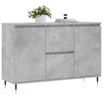 Sideboard Concrete Grey 101,5x35x70 cm Engineered Wood