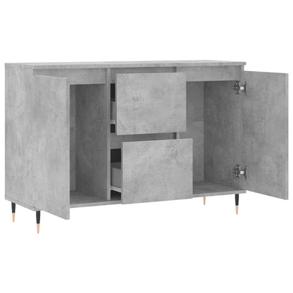 Sideboard Concrete Grey 101,5x35x70 cm Engineered Wood