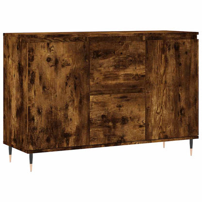 Sideboard Smoked Oak 101,5x35x70 cm Engineered Wood