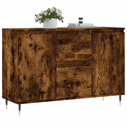 Sideboard Smoked Oak 101,5x35x70 cm Engineered Wood