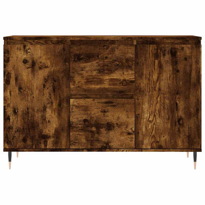 Sideboard Smoked Oak 101,5x35x70 cm Engineered Wood