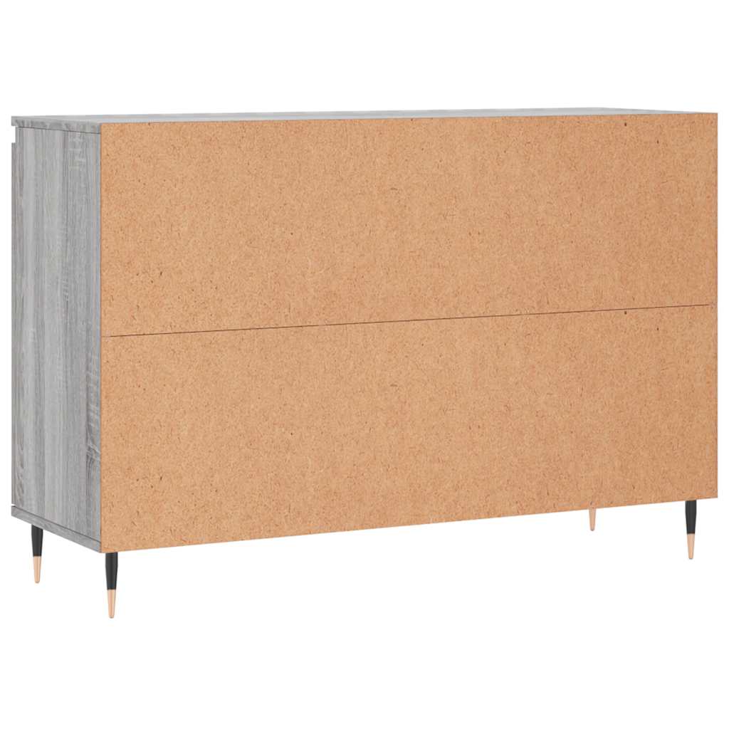 Sideboard Grey Sonoma 101.5x35x70 cm Engineered Wood