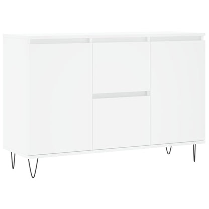 Sideboard White 101.5x35x70 cm Engineered Wood