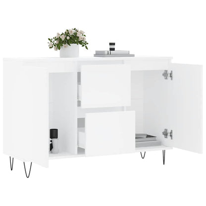 Sideboard White 101,5x35x70 cm Engineered Wood
