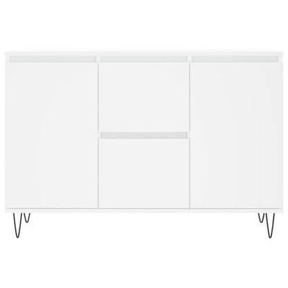 Sideboard White 101.5x35x70 cm Engineered Wood