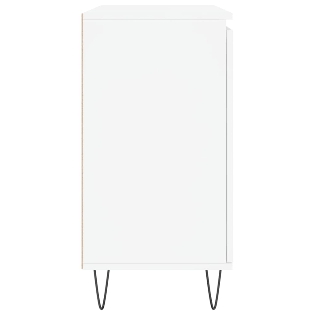 Sideboard White 101.5x35x70 cm Engineered Wood