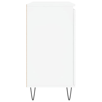 Sideboard White 101.5x35x70 cm Engineered Wood