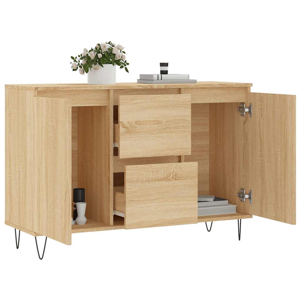 Sideboard Sonoma Oak 101,5x35x70 cm Engineered Wood