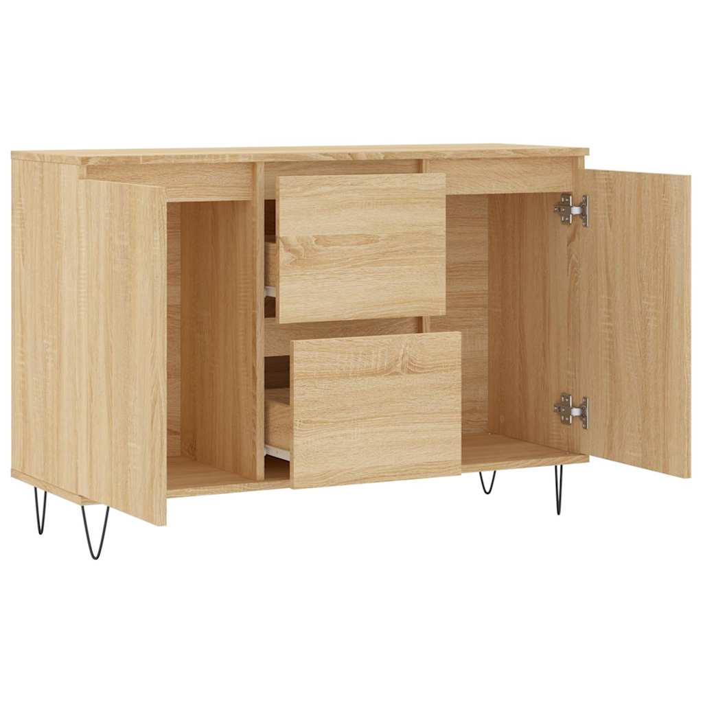 Sideboard Sonoma Oak 101,5x35x70 cm Engineered Wood