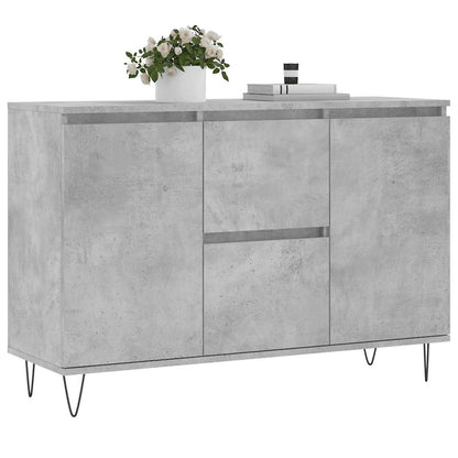 Sideboard Concrete Grey 101,5x35x70 cm Engineered Wood