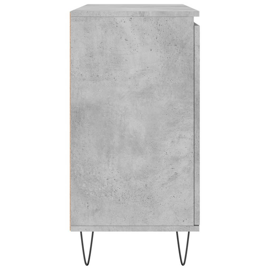 Sideboard Concrete Grey 101,5x35x70 cm Engineered Wood