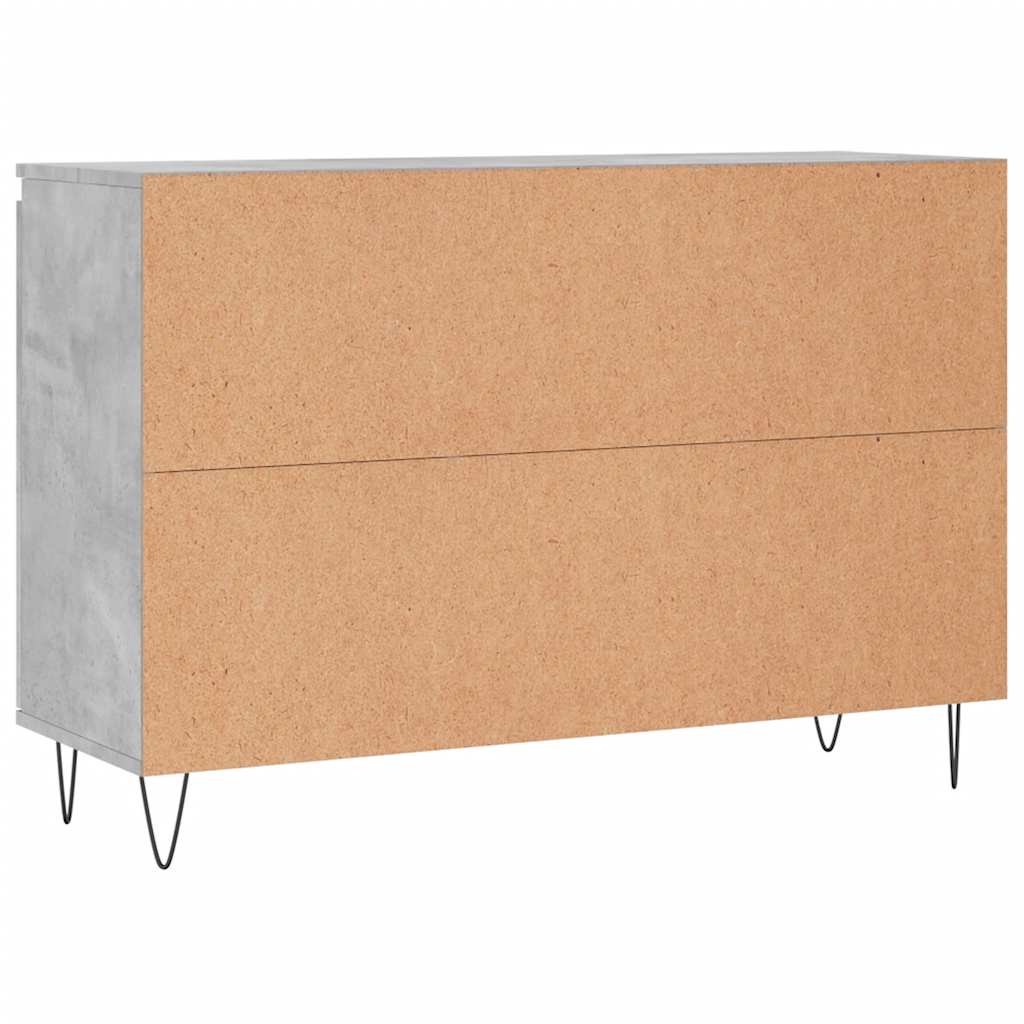 Sideboard Concrete Grey 101.5x35x70 cm Engineered Wood
