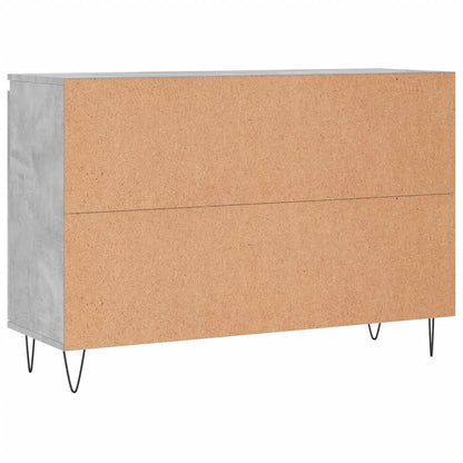 Sideboard Concrete Grey 101,5x35x70 cm Engineered Wood