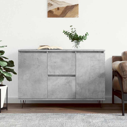 Sideboard Concrete Grey 101,5x35x70 cm Engineered Wood