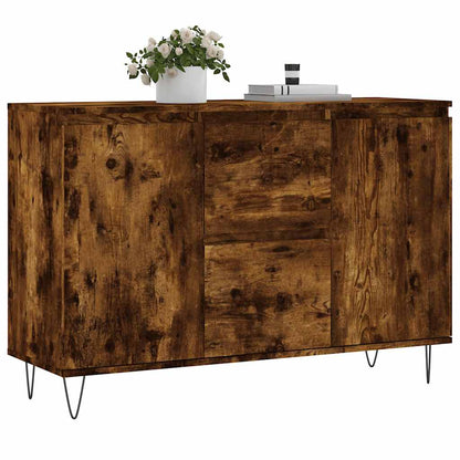 Sideboard Smoked Oak 101,5x35x70 cm Engineered Wood