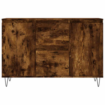 Sideboard Smoked Oak 101,5x35x70 cm Engineered Wood