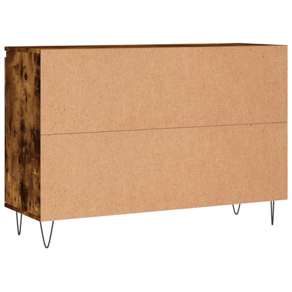 Sideboard Smoked Oak 101.5x35x70 cm Engineered Wood