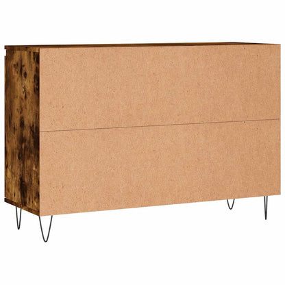 Sideboard Smoked Oak 101,5x35x70 cm Engineered Wood