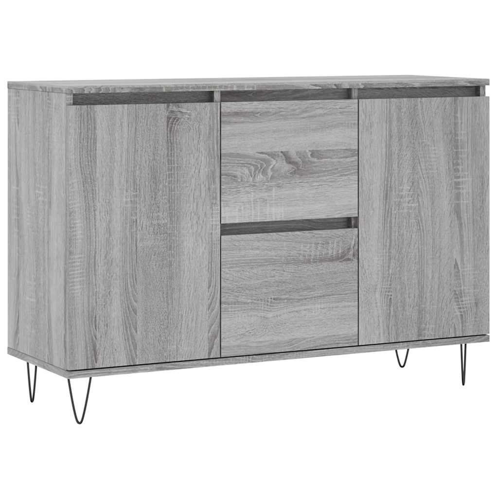 Sideboard Grey Sonoma 101,5x35x70 cm Engineered Wood