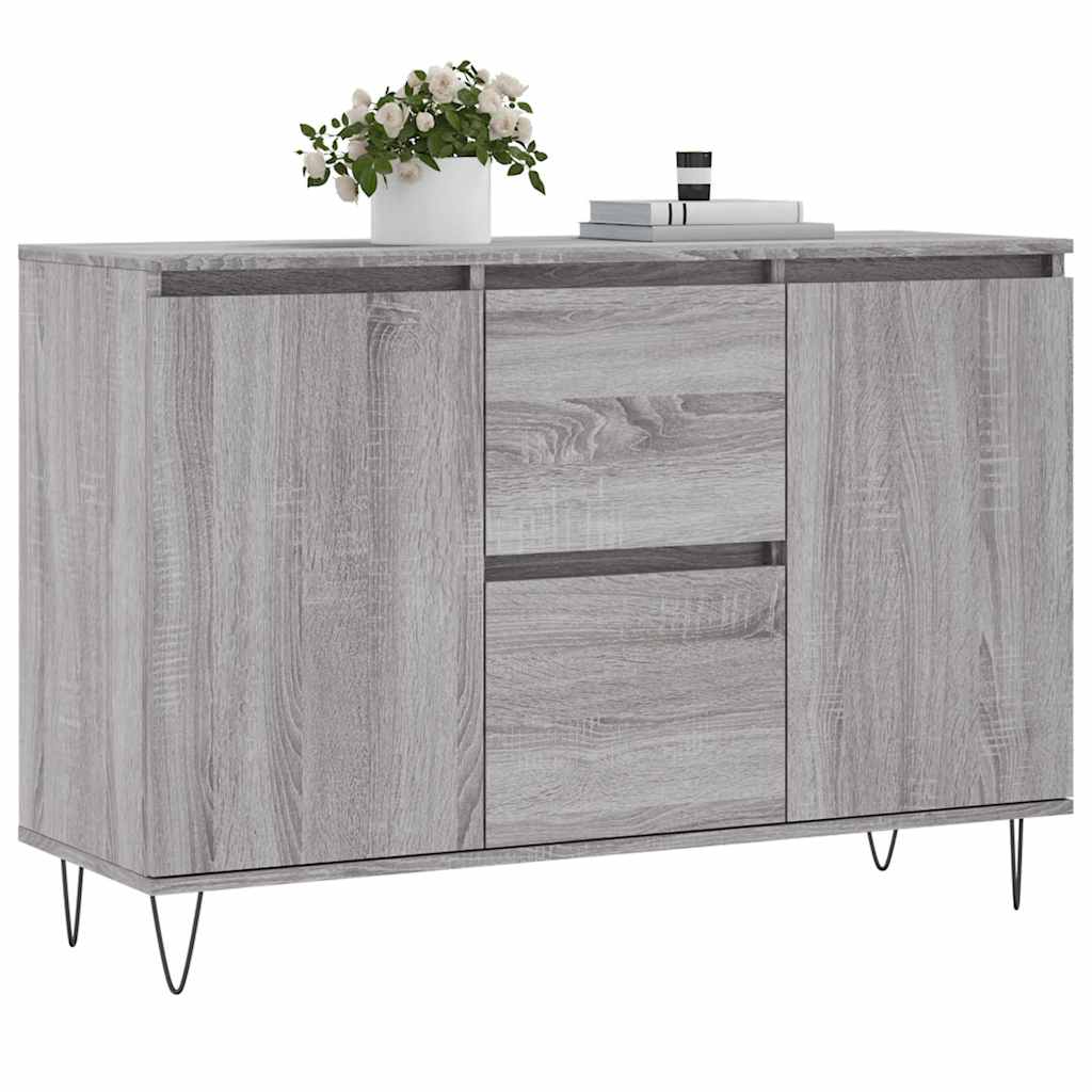 Sideboard Grey Sonoma 101,5x35x70 cm Engineered Wood