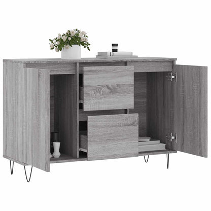 Sideboard Grey Sonoma 101,5x35x70 cm Engineered Wood