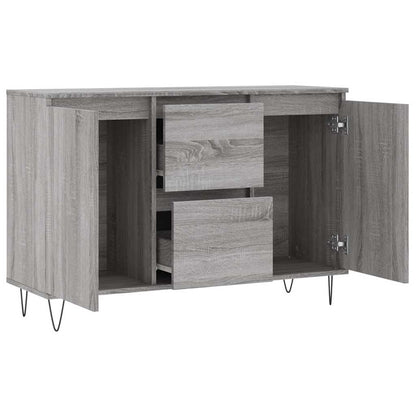Sideboard Grey Sonoma 101,5x35x70 cm Engineered Wood