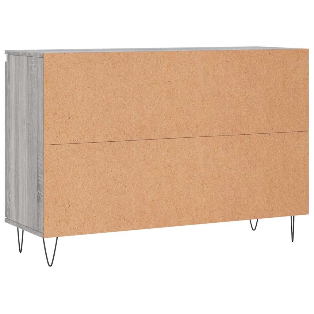 Sideboard Grey Sonoma 101.5x35x70 cm Engineered Wood