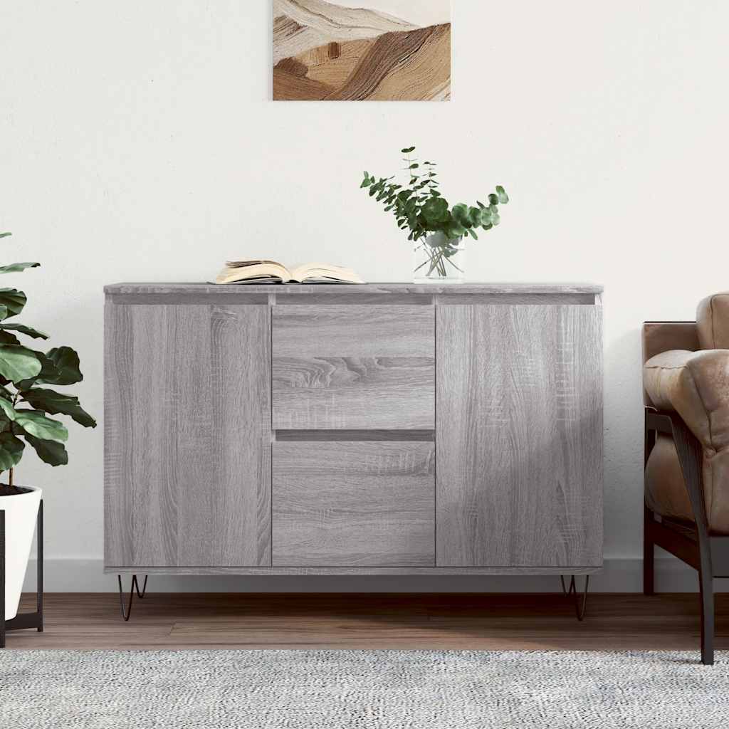 Sideboard Grey Sonoma 101,5x35x70 cm Engineered Wood