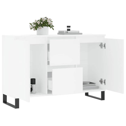 Sideboard White 101,5x35x70 cm Engineered Wood