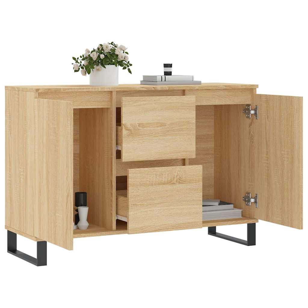 Sideboard Sonoma Oak 101.5x35x70 cm Engineered Wood