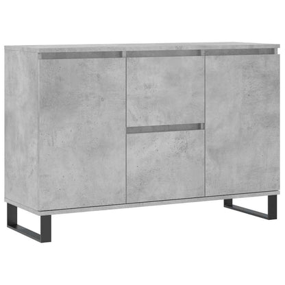 Sideboard Concrete Grey 101,5x35x70 cm Engineered Wood