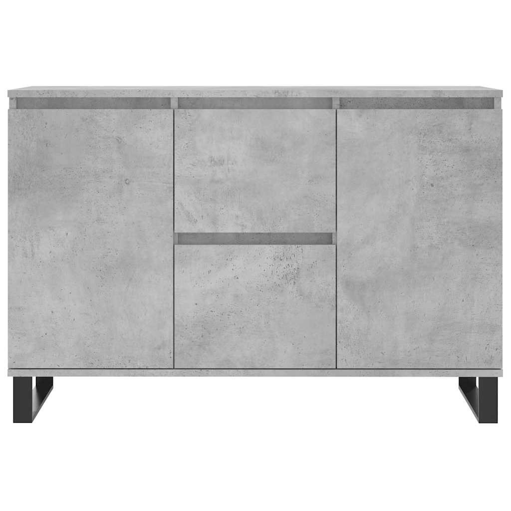 Sideboard Concrete Grey 101,5x35x70 cm Engineered Wood