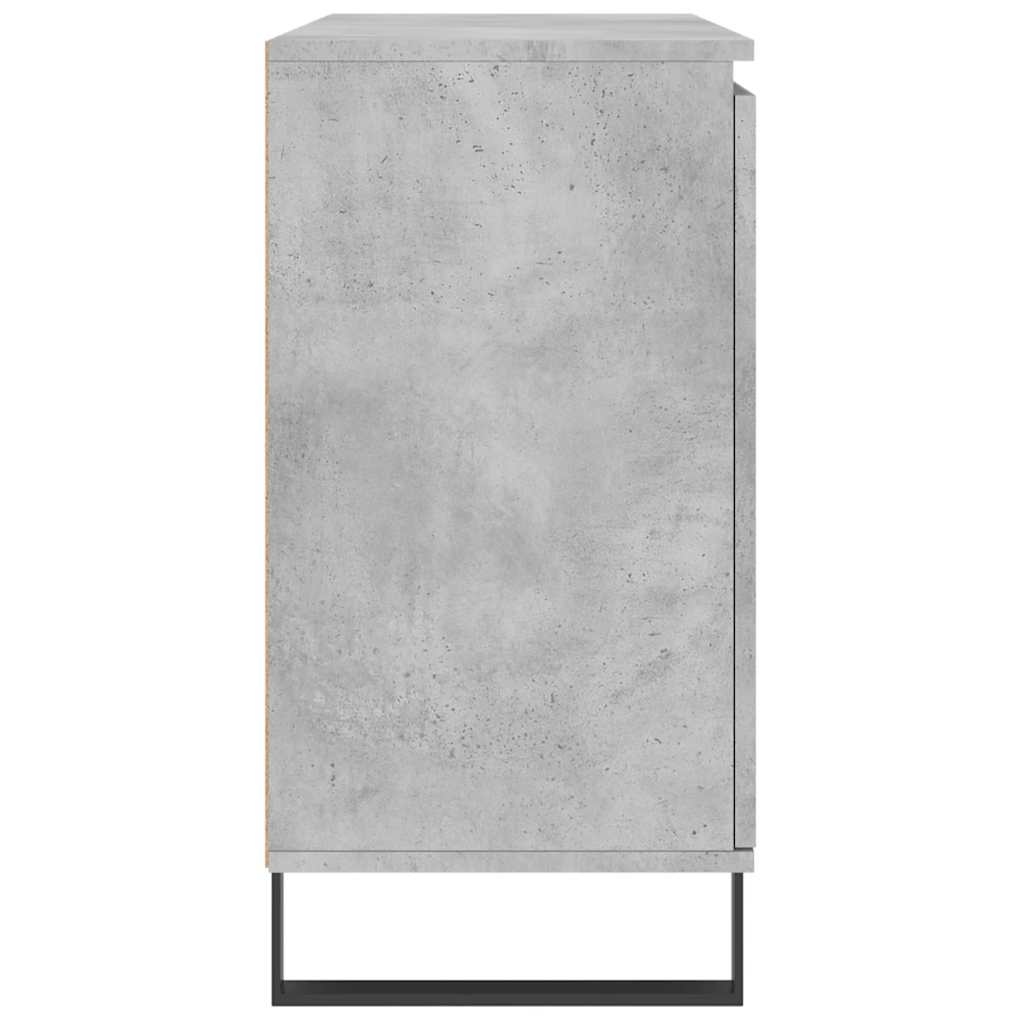 Sideboard Concrete Grey 101,5x35x70 cm Engineered Wood