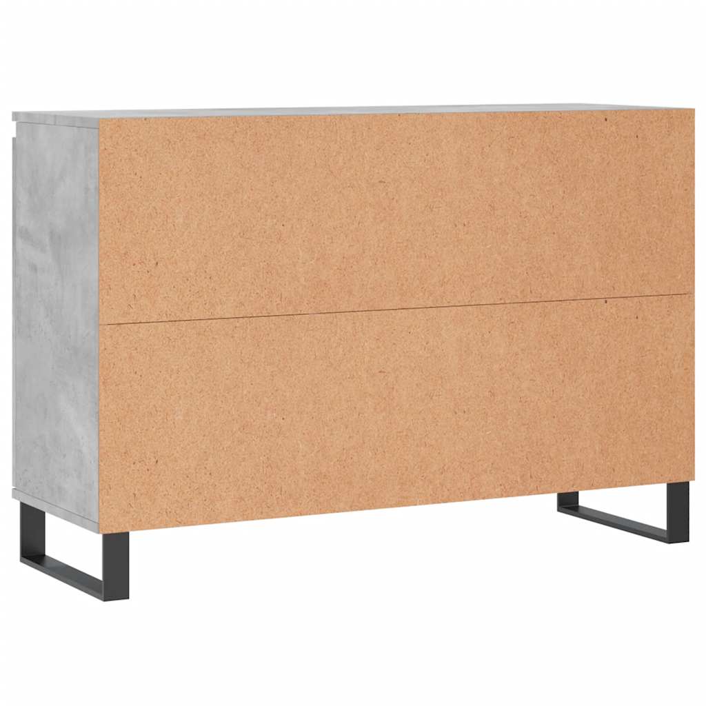 Sideboard Concrete Grey 101.5x35x70 cm Engineered Wood