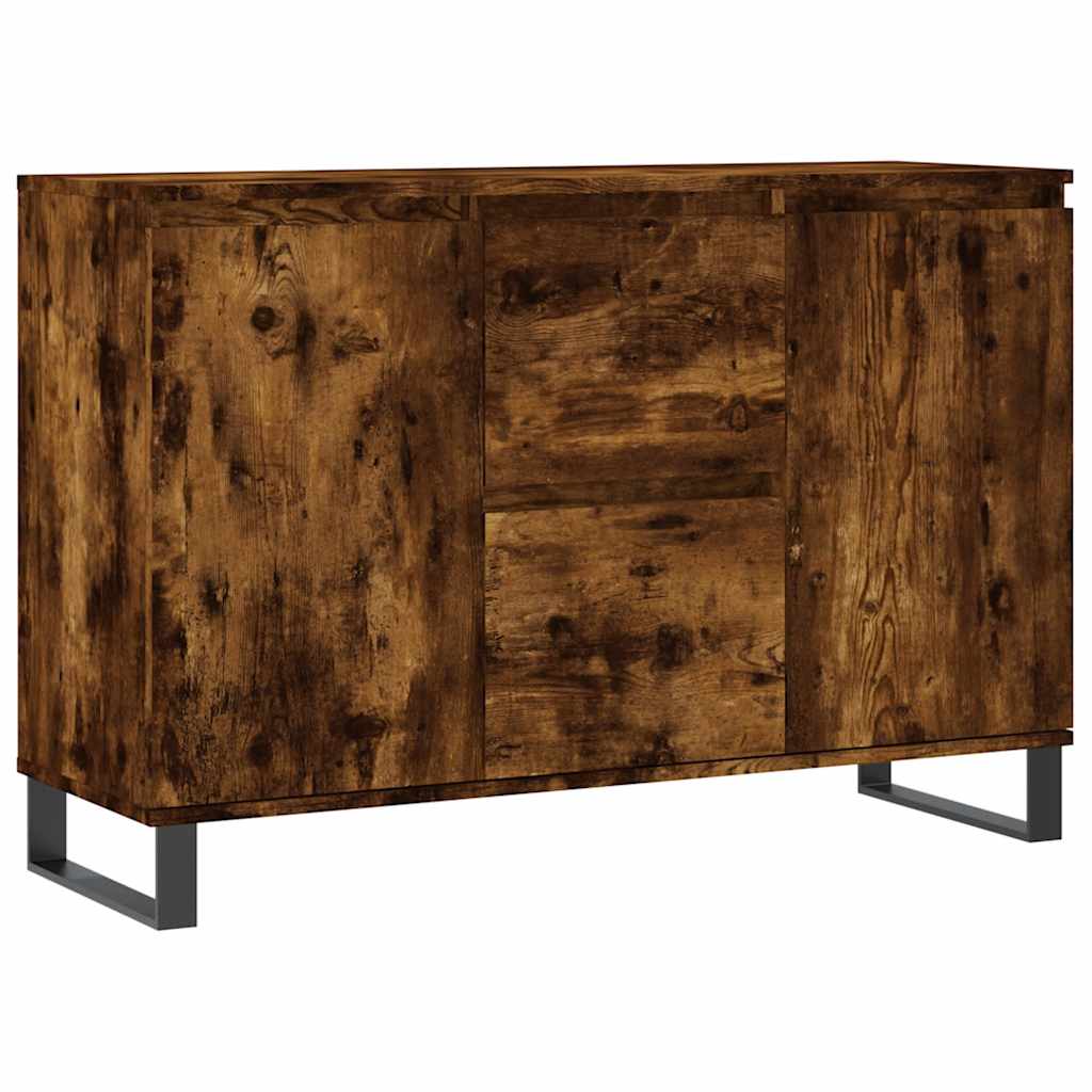 Sideboard Smoked Oak 101,5x35x70 cm Engineered Wood