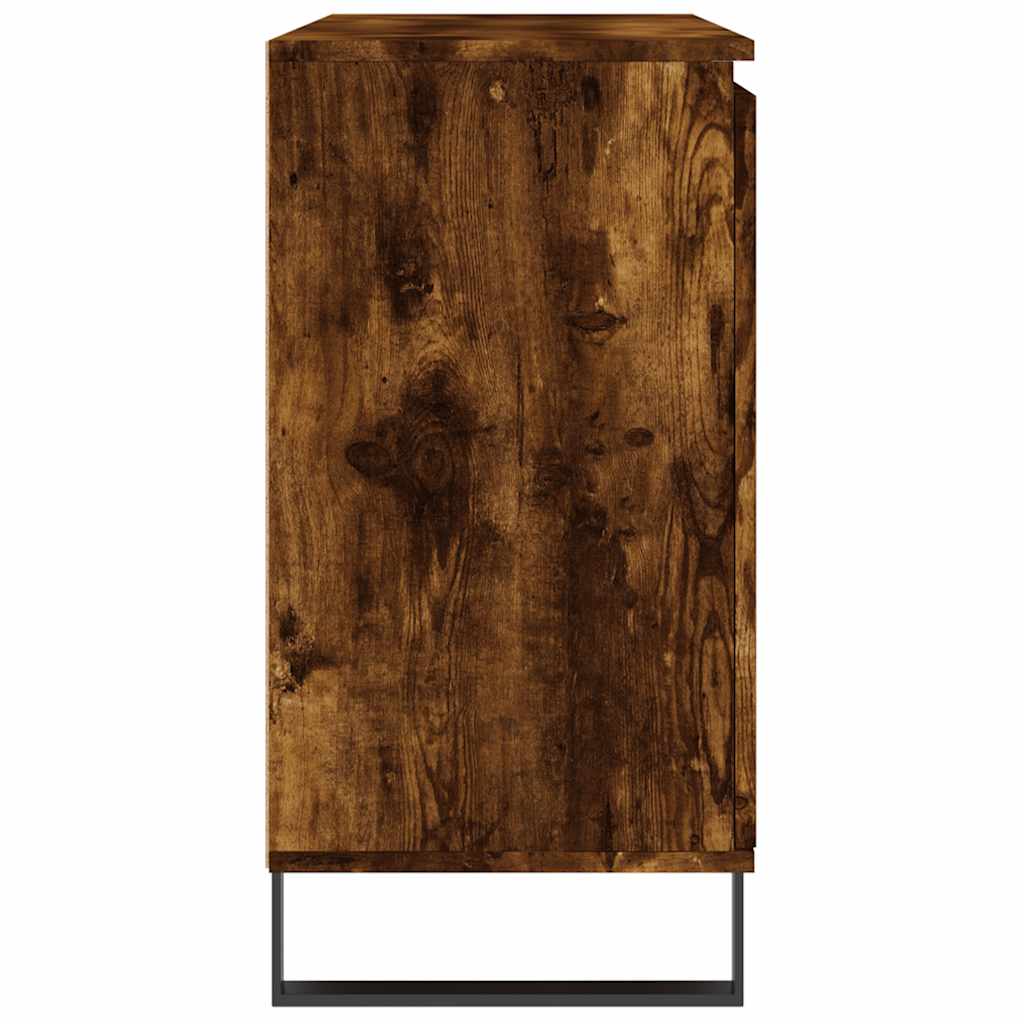 Sideboard Smoked Oak 101.5x35x70 cm Engineered Wood
