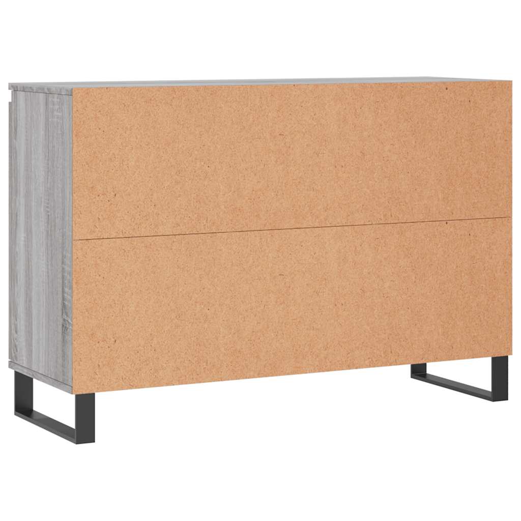 Sideboard Grey Sonoma 101.5x35x70 cm Engineered Wood