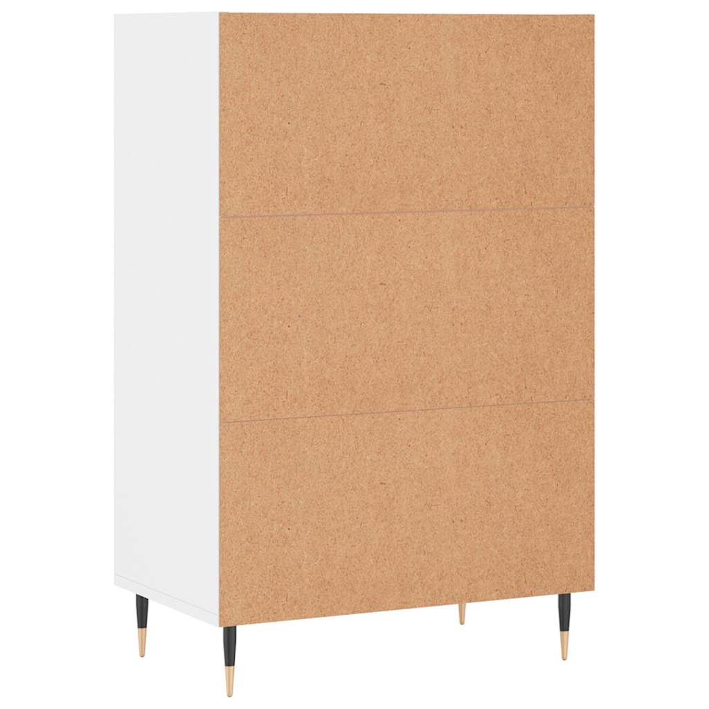 Highboard White 57x35x90 cm Engineered Wood